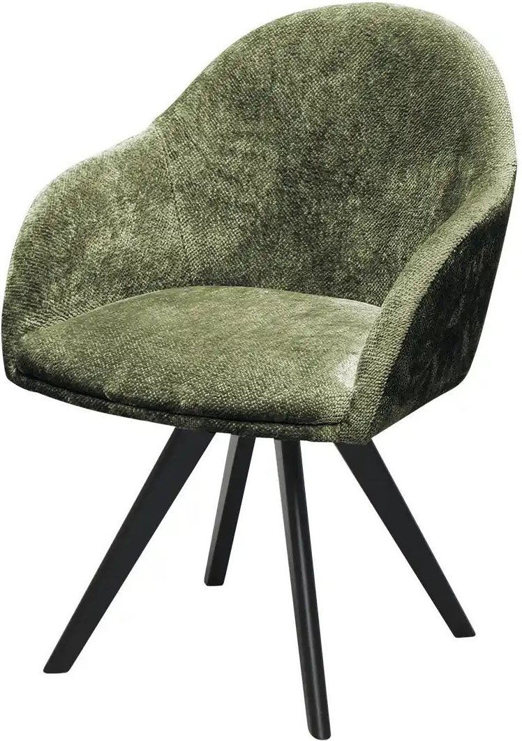 Woodford Polsterstuhl Cross ¦ grün ¦ Maße (cm): B: 61,5 H: 84,5 T: 62.0 Stühle > Esszimmerstühle > Esszimmerstühle mit ...