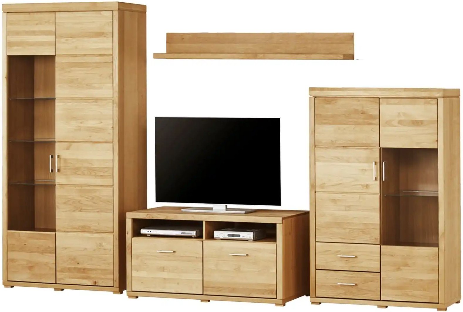 Woodford Wohnwand Lobos II ¦ holzfarben ¦ Maße (cm): B: 317 H: 214 T: 54.0 Kommoden & Sideboards > Wohnwände - Höffner