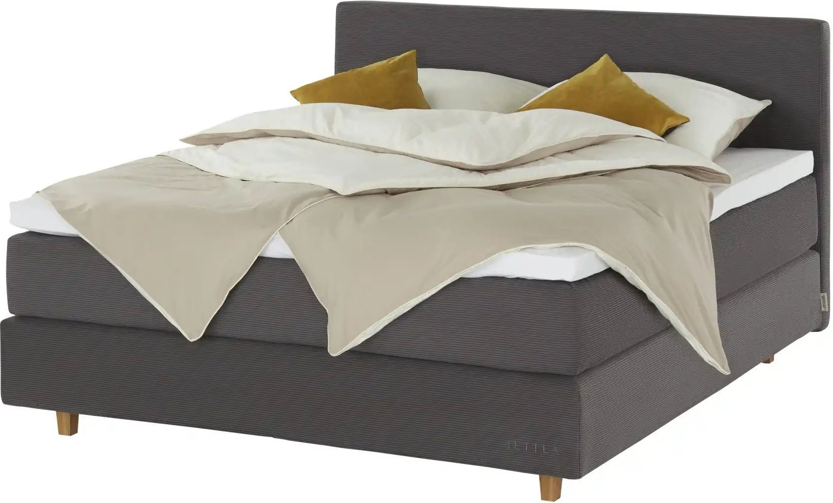 Jette Home Boxspringbett Jette Flex ¦ grau ¦ Maße (cm): B: 205 H: 120,5 Betten > Boxspringbetten - Höffner