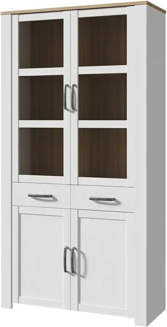 Doppelvitrine Toneo ¦ Maße (cm): B: 106,4 H: 205,4 T: 42.0 Schränke > Vitrinen - Höffner