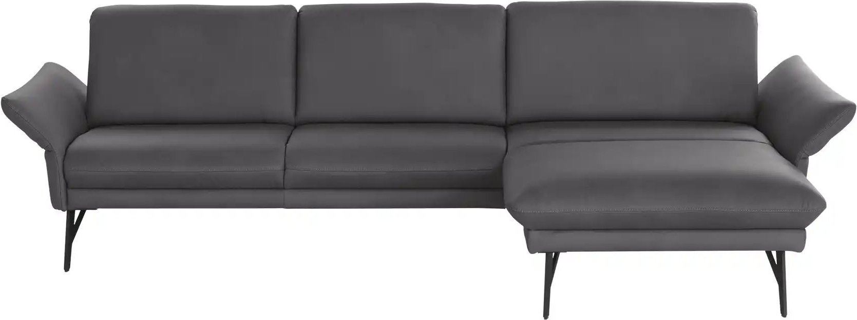 himolla Ecksofa Echtleder 1928 ¦ schwarz ¦ Maße (cm): B: 296 H: 85 T: 175.0 Polstermöbel > Sofas > Ecksofas - Höffner
