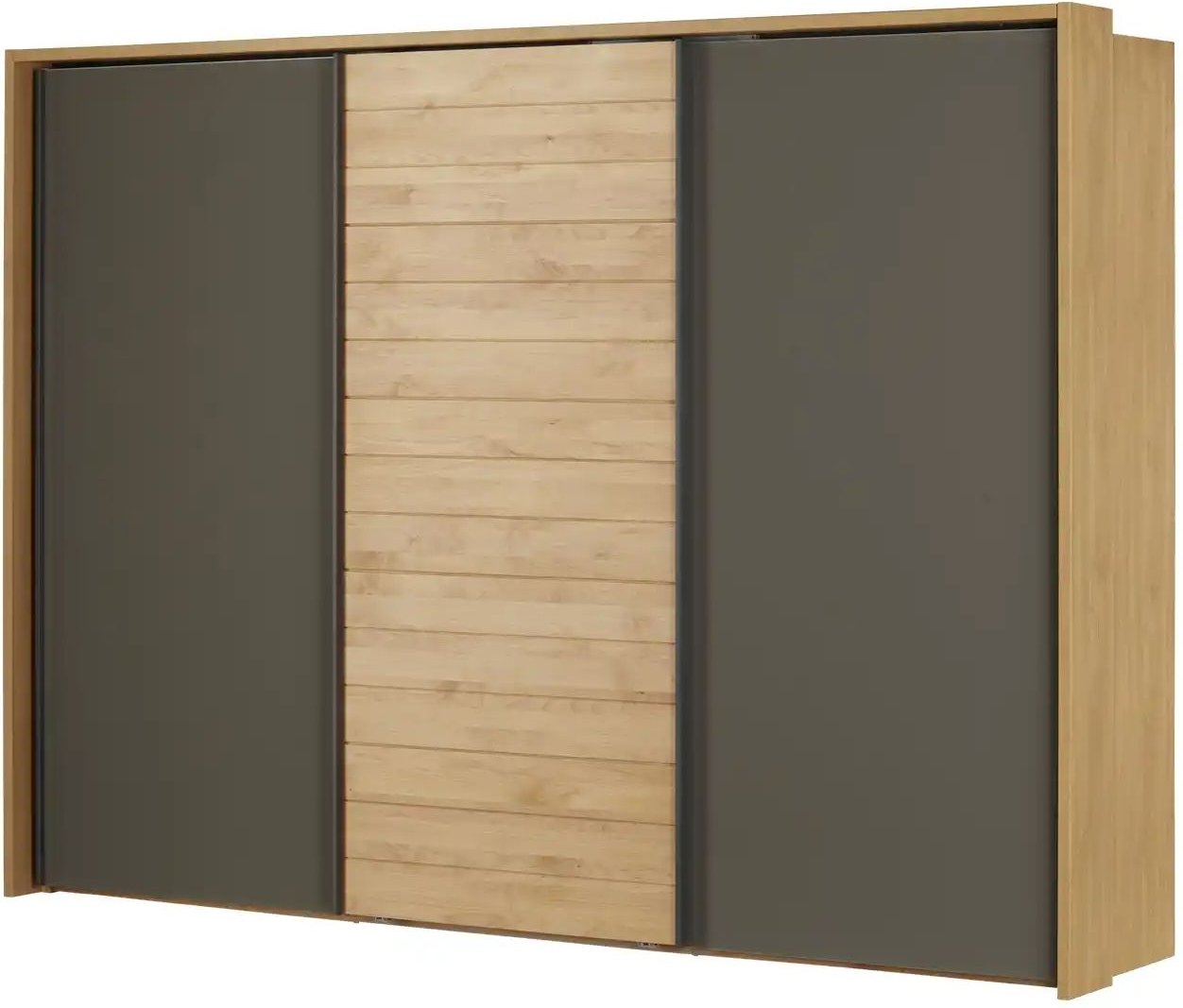 Thumbnail - Wohnwert Schwebetürenschrank teilmassiv Alessandria ¦ holzfarben ¦ Maße (cm): B: 250 H: 236 T: 66.0 Schränke > Kleidersc...
