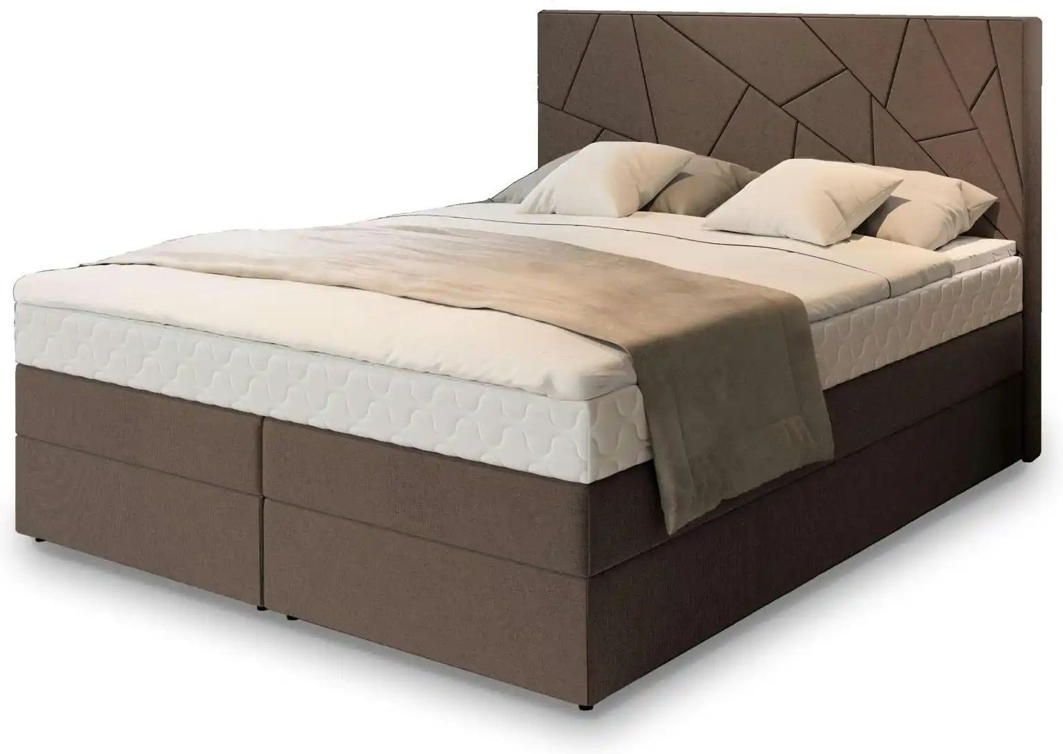 MASSENO Boxbett mit Bettkasten Trani ¦ braun ¦ Maße (cm): B: 140 H: 115 Betten > Polsterbetten - Höffner