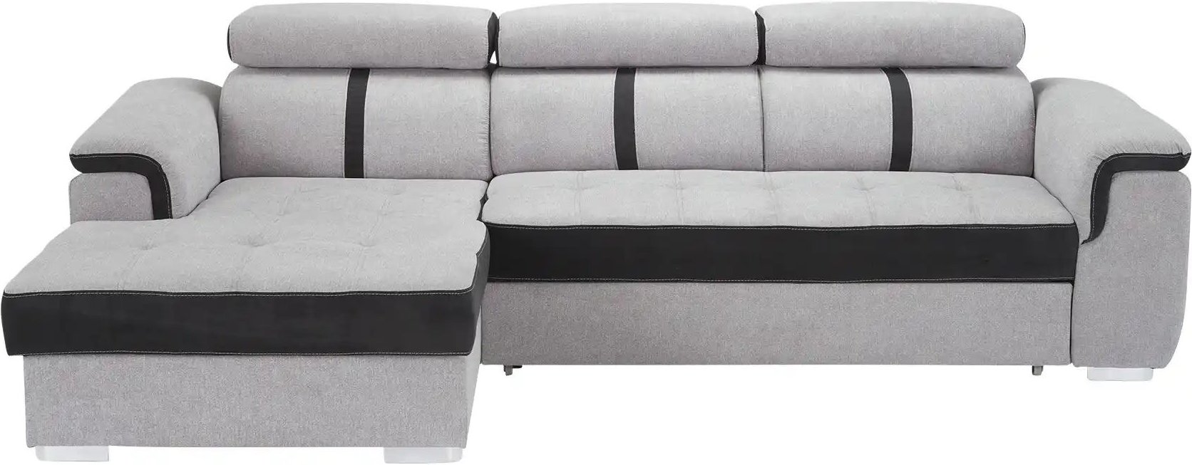 Ecksofa  Verso ¦ grau ¦ Maße (cm): B: 274 H: 102 T: 178.0 Polstermöbel > Sofas > 3-Sitzer - Höffner