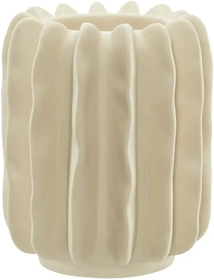 Thumbnail - HOME STORY Teelichthalter ¦ creme ¦ Steinzeug ¦ Maße (cm): H: 10 Ø: 8 Accessoires > Kerzen & Kerzenständer > Teelicht...