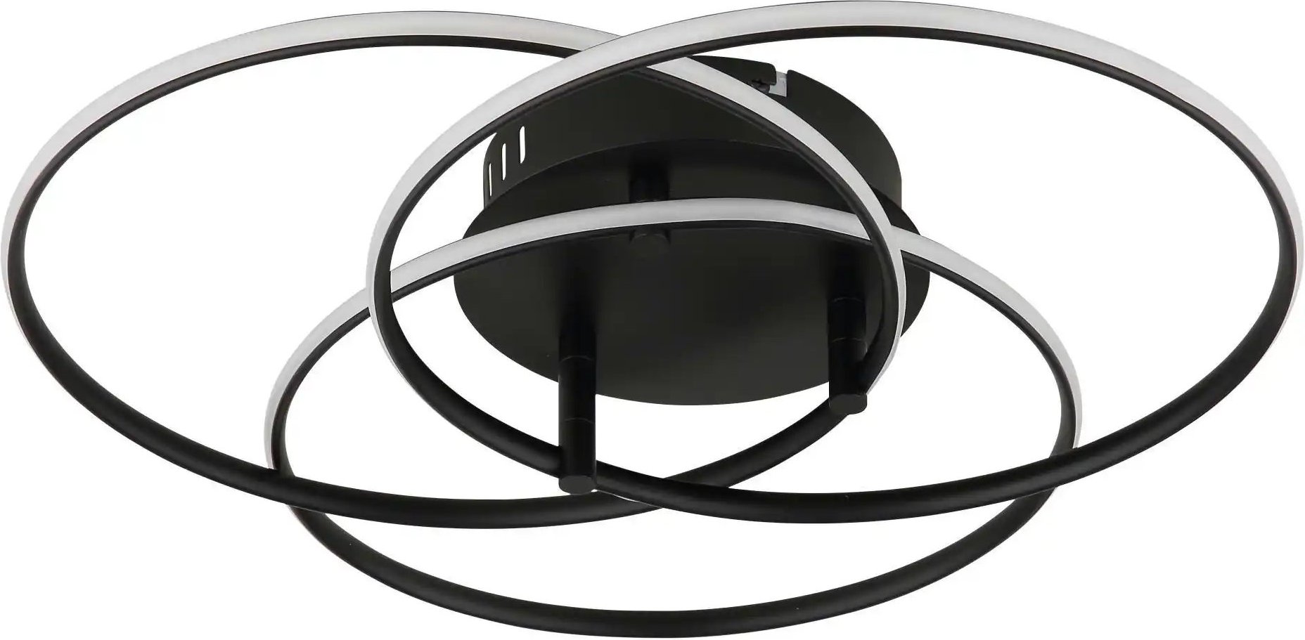 Thumbnail - Globo Lighting Deckenleuchte ¦ schwarz ¦ Maße (cm): B: 45,6 H: 9,4 Ø: 45.6 Lampen & Leuchten > Deckenleuchten - Höffn...