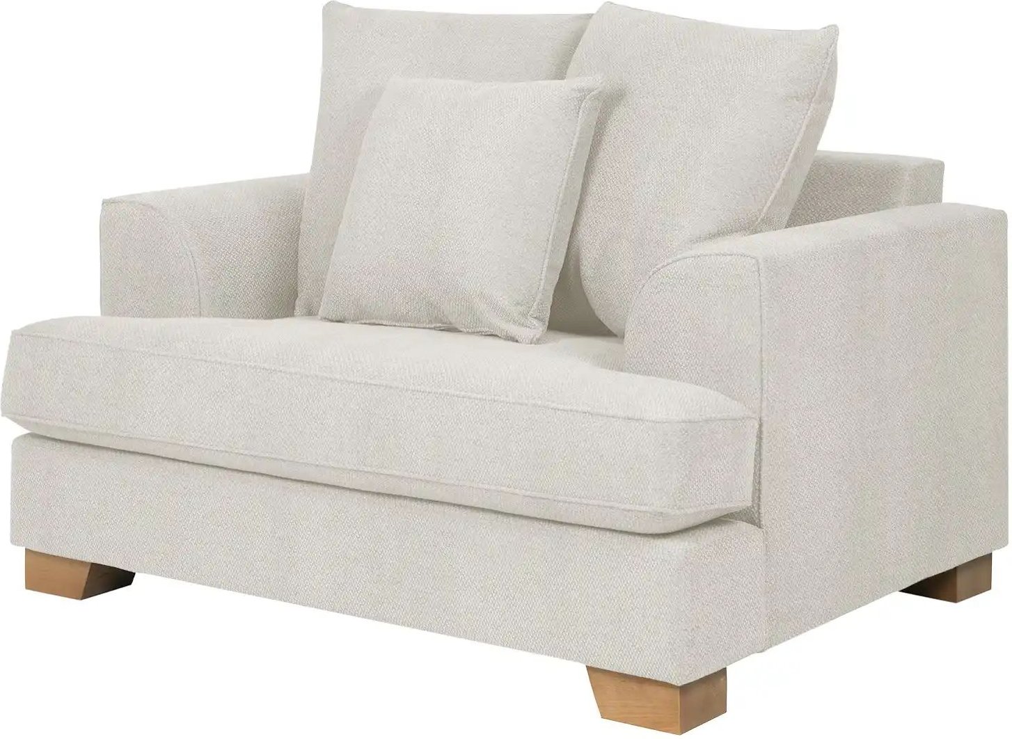 SOHO Sessel Franka ¦ weiß ¦ Maße (cm): B: 136 H: 87 T: 103.0 Polstermöbel > Sessel > Lounge Sessel - Höffner