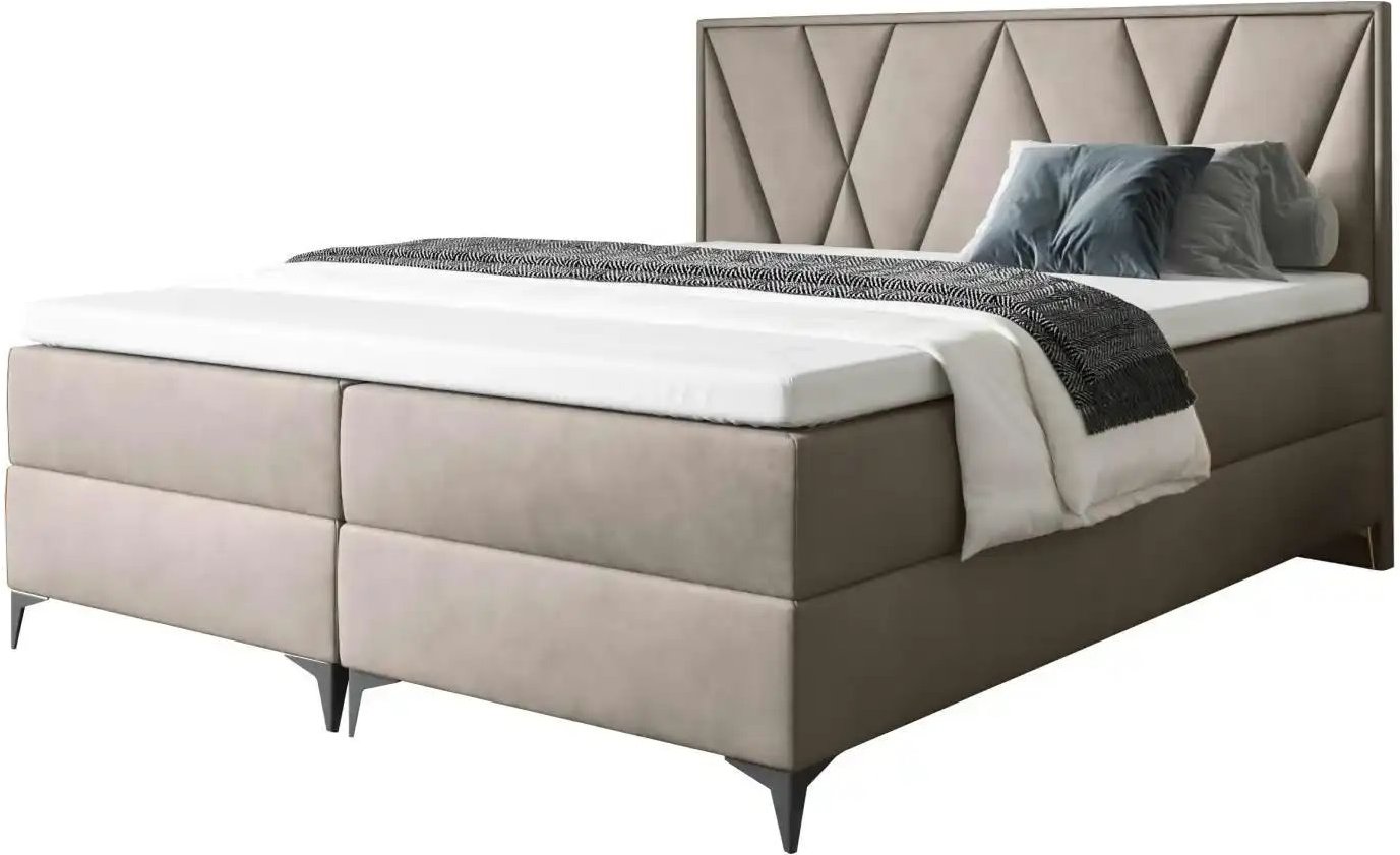 Boxbett mit Bettkasten Vella ¦ beige ¦ Maße (cm): B: 140 H: 110 Betten > Komfortbetten - Höffner