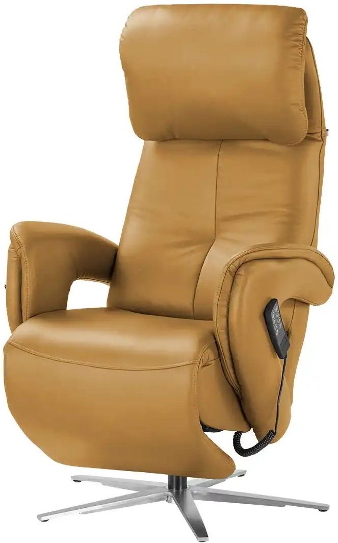 Hukla Relaxsessel Pierre ¦ gelb ¦ Maße (cm): B: 75 H: 126 T: 177.0 Polstermöbel > Sessel > Relaxsessel - Höffner