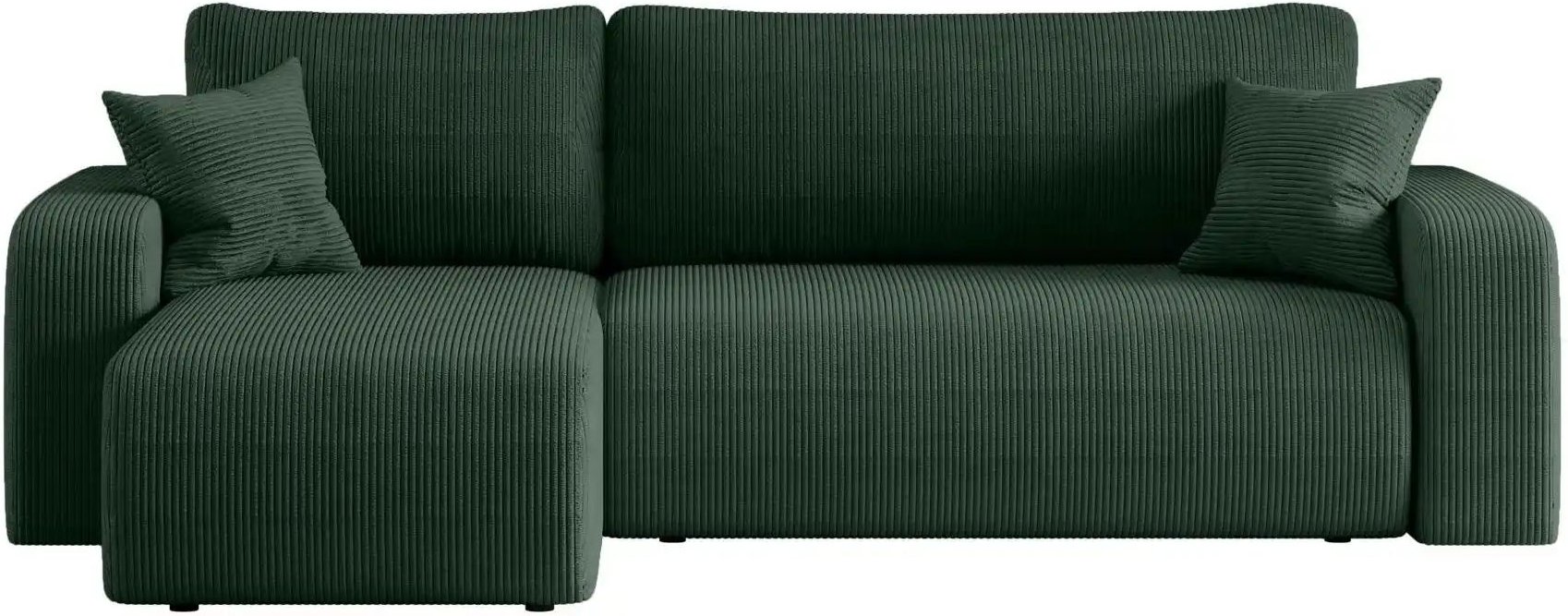 Ecksofa mit Schlaffunktion Pianio ¦ grün ¦ Maße (cm): B: 244 H: 82 Polstermöbel > Sofas > Ecksofas - Höffner