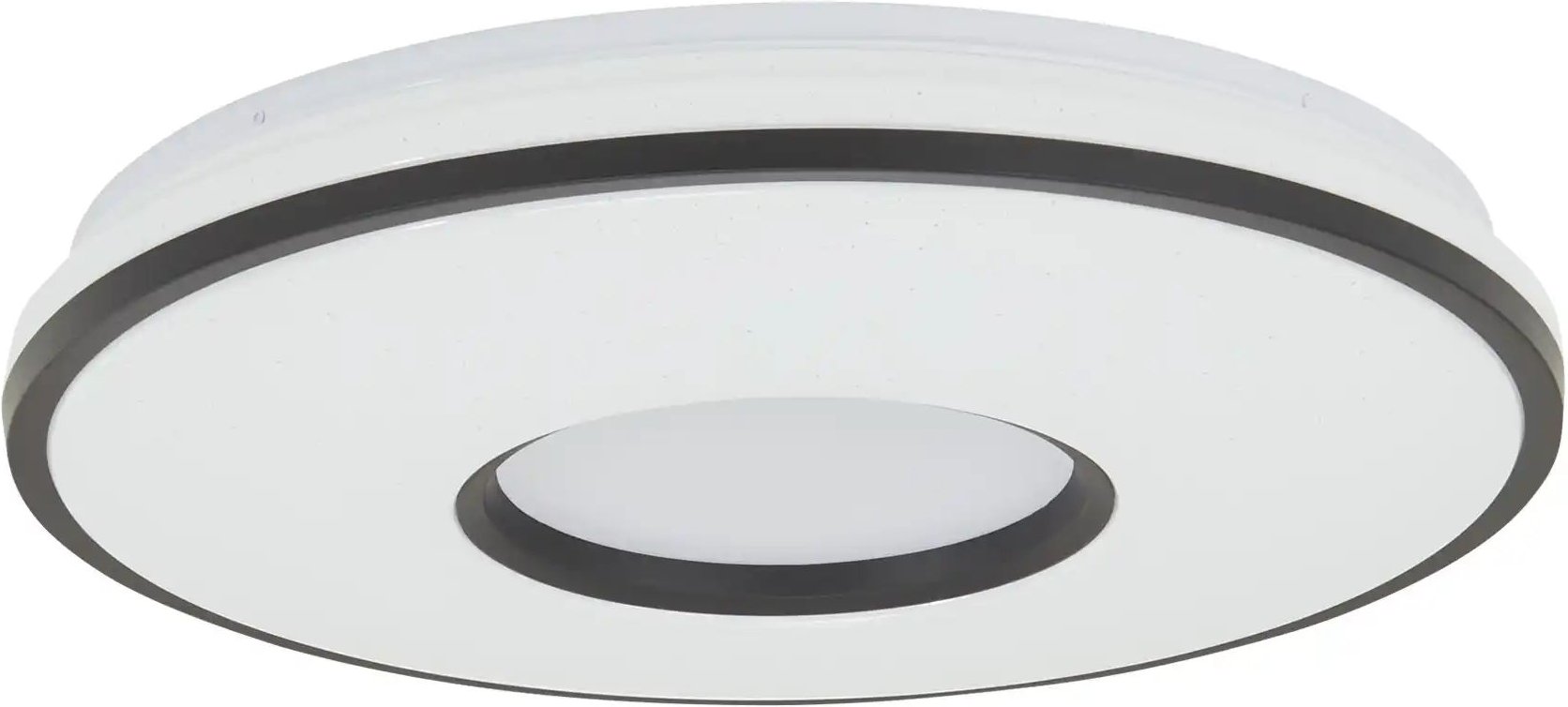 KHG LED-Deckenleuchte schwarz mit Fernbedienung ¦ schwarz ¦ Maße (cm): H: 8,5 Ø: 49 Lampen & Leuchten > Deckenleucht...