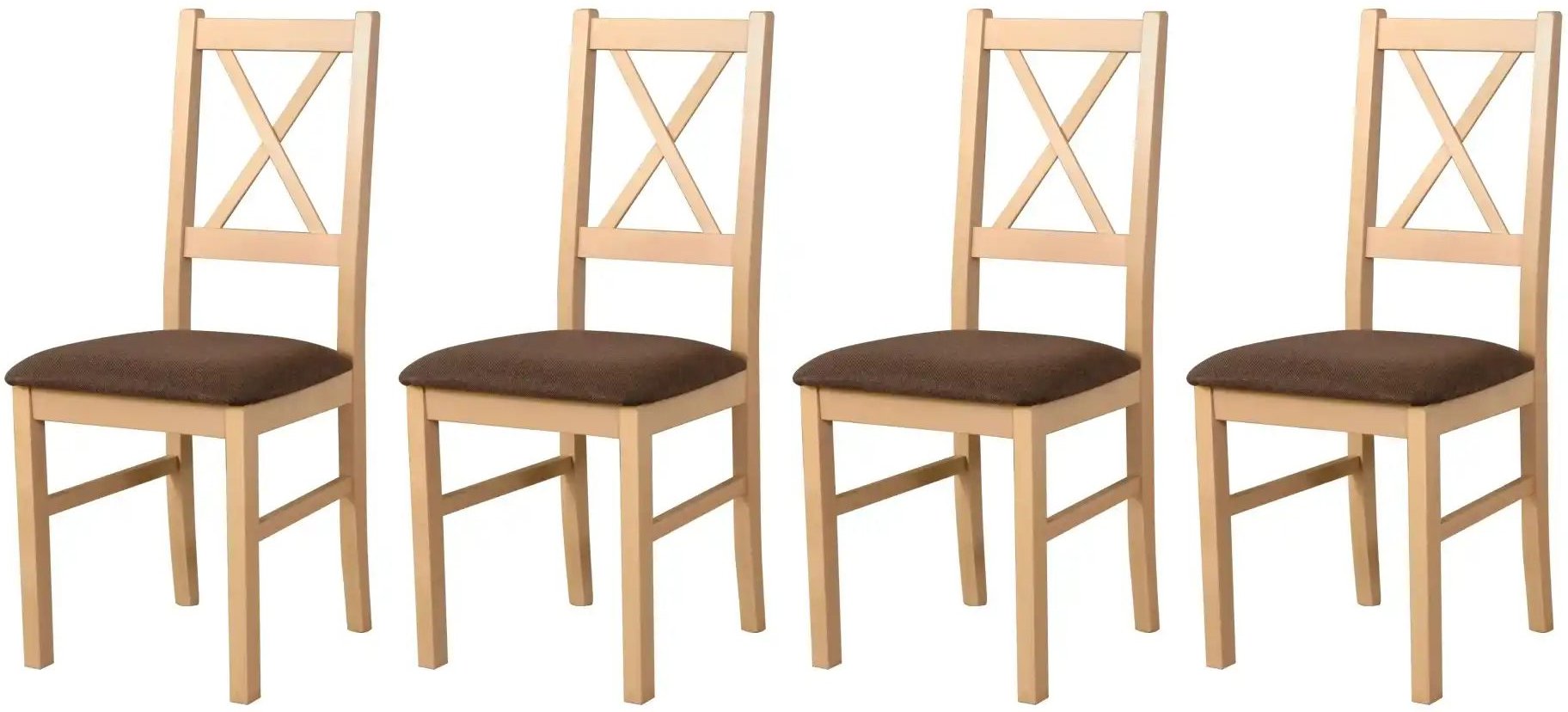 Thumbnail - Esszimmerstuhl 4er-Set ¦ beige ¦ Maße (cm): B: 43 H: 94 Stühle > Küchenstühle > Polster Küchenstühle - Höffner