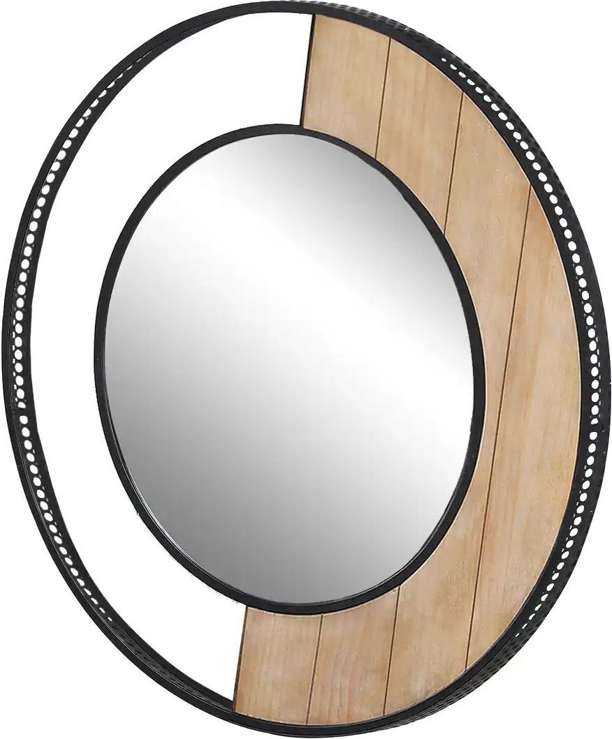 Spiegel 90 cm Pine ¦ holzfarben ¦ Metall,Holzwerkstoff ¦ Maße (cm): T: 5.0 Ø: 90 Accessoires > Spiegel - Höffner