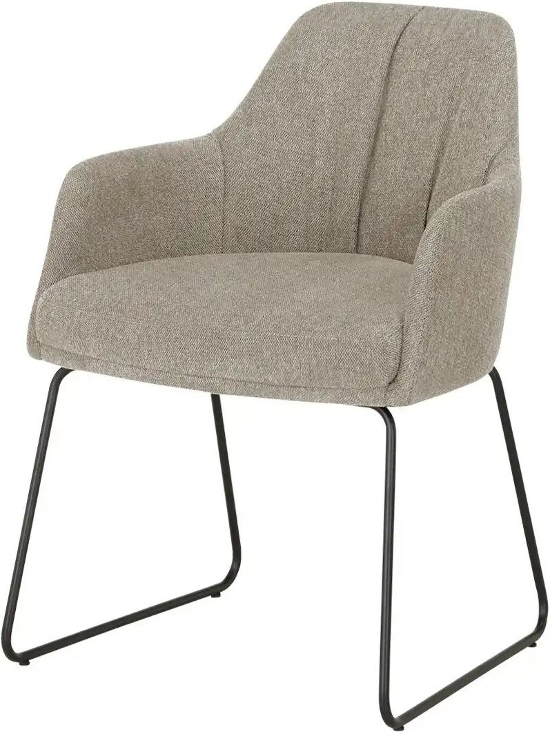 Woodford Armlehnstuhl mit Kufengestell Milan ¦ beige ¦ Maße (cm): B: 57 H: 83 T: 64.0 Stühle > Esszimmerstühle > Esszimm...