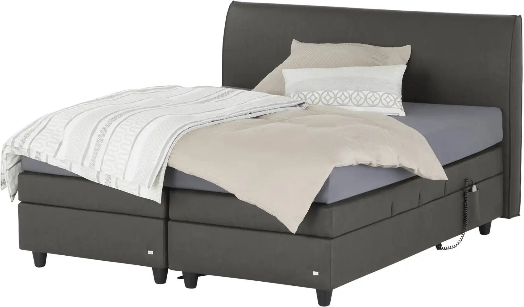 RUF Motor-Boxspringbett Mercata ¦ grau ¦ Maße (cm): B: 206 H: 113 Betten > Boxspringbetten - Höffner
