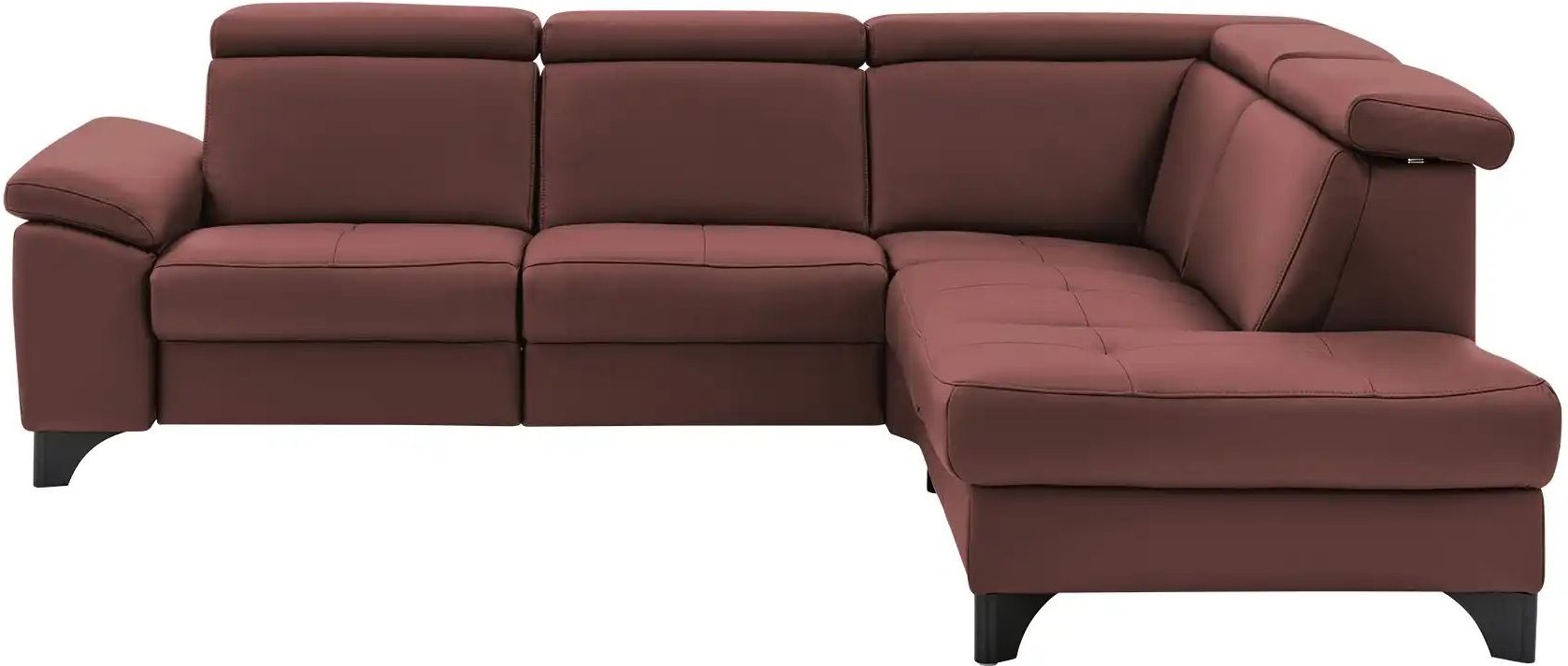 meinSofa Ecksofa Echtleder Linda ¦ lila/violett ¦ Maße (cm): B: 261 H: 80 T: 209.0 Polstermöbel > Sofas > Ecksofas - Höf...