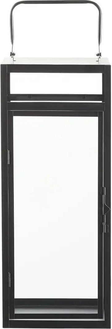 HOME STORY Laterne   ¦ schwarz ¦ Metall,Glas ¦ Maße (cm): B: 20 H: 50,5 T: 20.0 Accessoires > Kerzen & Kerzenständer - H...