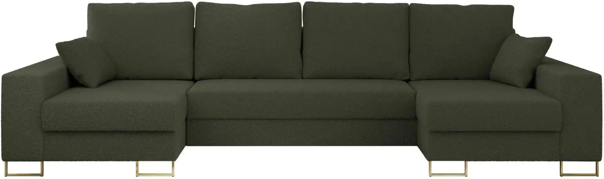 Wohnlandschaft mit Schlaffunktion Dorain ¦ grün ¦ Maße (cm): B: 312 H: 95 Polstermöbel > Sofas > Schlafsofas - Höffner