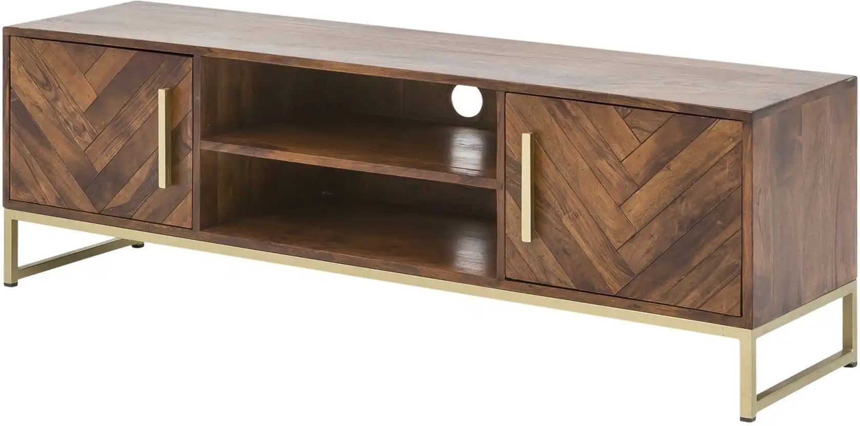 TV-Lowboard aus Massivholz Calatria ¦ holzfarben ¦ Maße (cm): B: 150 H: 50 T: 39.0 Kommoden & Sideboards > Lowboards - H...