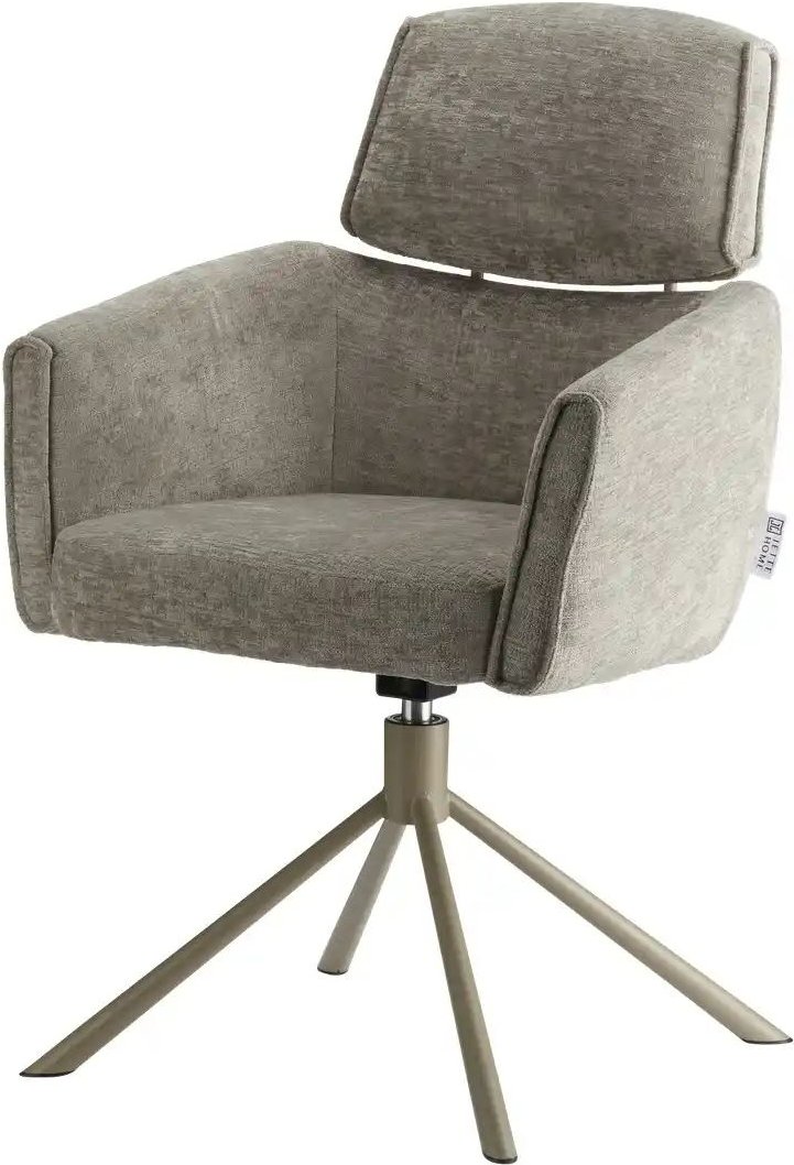 Jette Home Armlehnstuhl drehbar Becky ¦ grau ¦ Maße (cm): B: 61 H: 91 T: 64.0 Stühle > Esszimmerstühle > Esszimmerstühle...