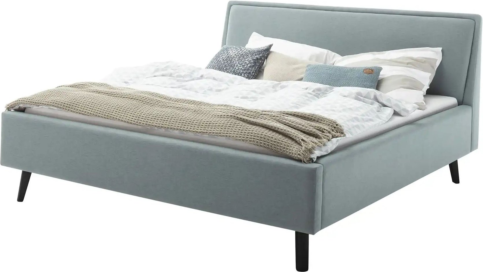 Polsterbett Fairford ¦ blau ¦ Maße (cm): B: 176 H: 105 T: 224.0 Betten > Komfortbetten - Höffner