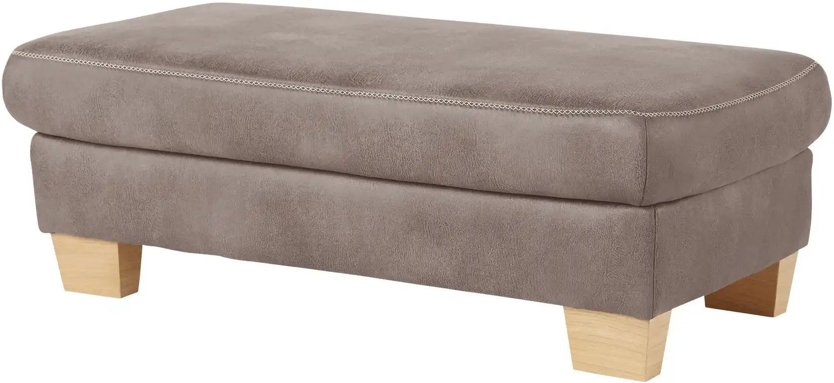 Mein Sofa bold XXL - Hocker Beata ¦ grau ¦ Maße (cm): B: 130 H: 45 T: 65.0 Polstermöbel > Hocker - Höffner