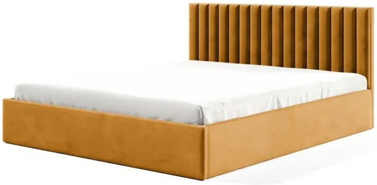 Polsterbett mit Bettkasten Fame ¦ gelb ¦ Maße (cm): B: 129 H: 85 Betten > Polsterbetten - Höffner
