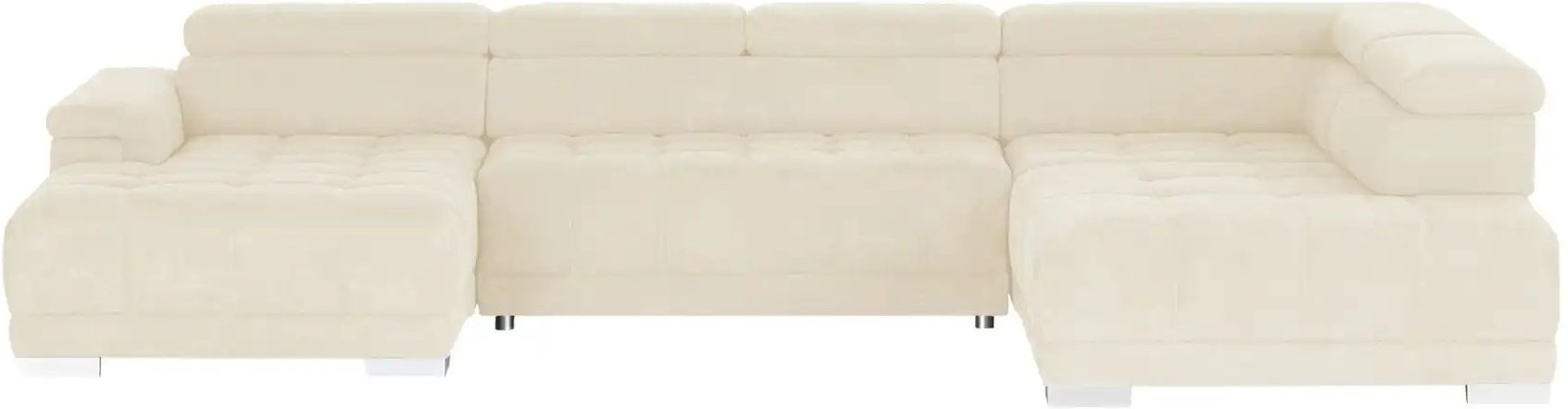 switch Wohnlandschaft aus Mikrofaser Campo ¦ weiß ¦ Maße (cm): B: 374 H: 101 T: 220.0 Polstermöbel > Sofas > Wohnlandsch...