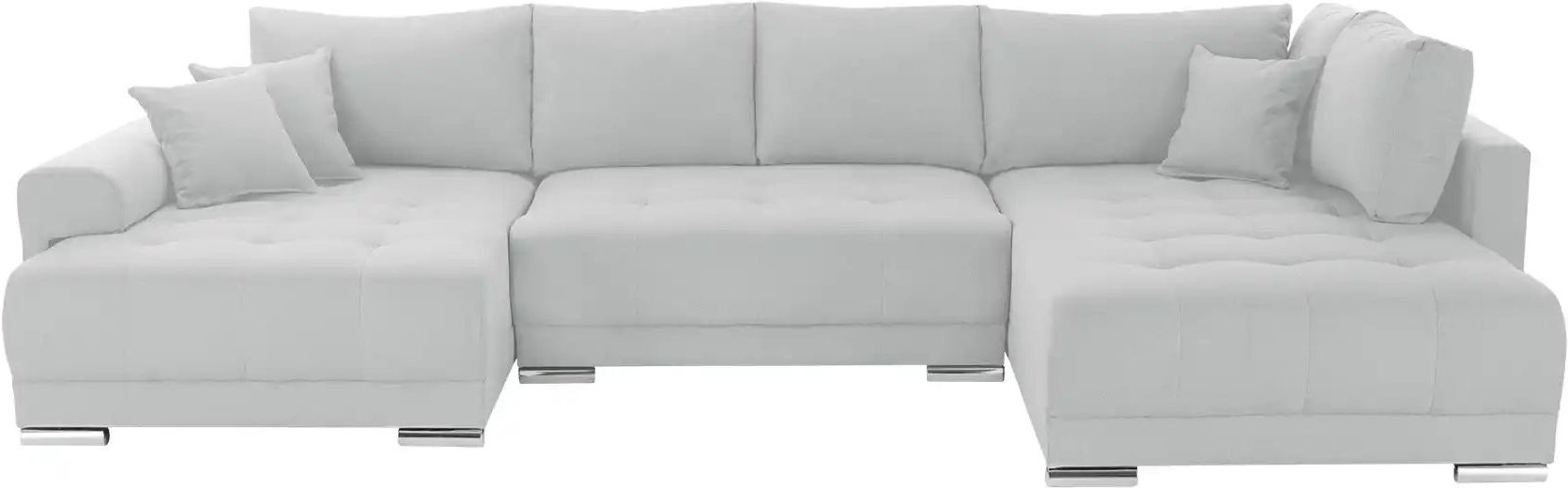 Wohnlandschaft mit Schlaffunktion Lemie ¦ grau ¦ Maße (cm): B: 356 H: 85 T: 218.0 Polstermöbel > Sofas > Schlafsofas - H...