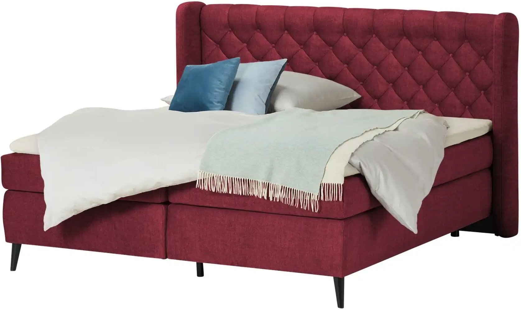 Thumbnail - switch Boxspringbett Madison ¦ rot ¦ Maße (cm): B: 197 H: 122 Betten > Boxspringbetten - Höffner