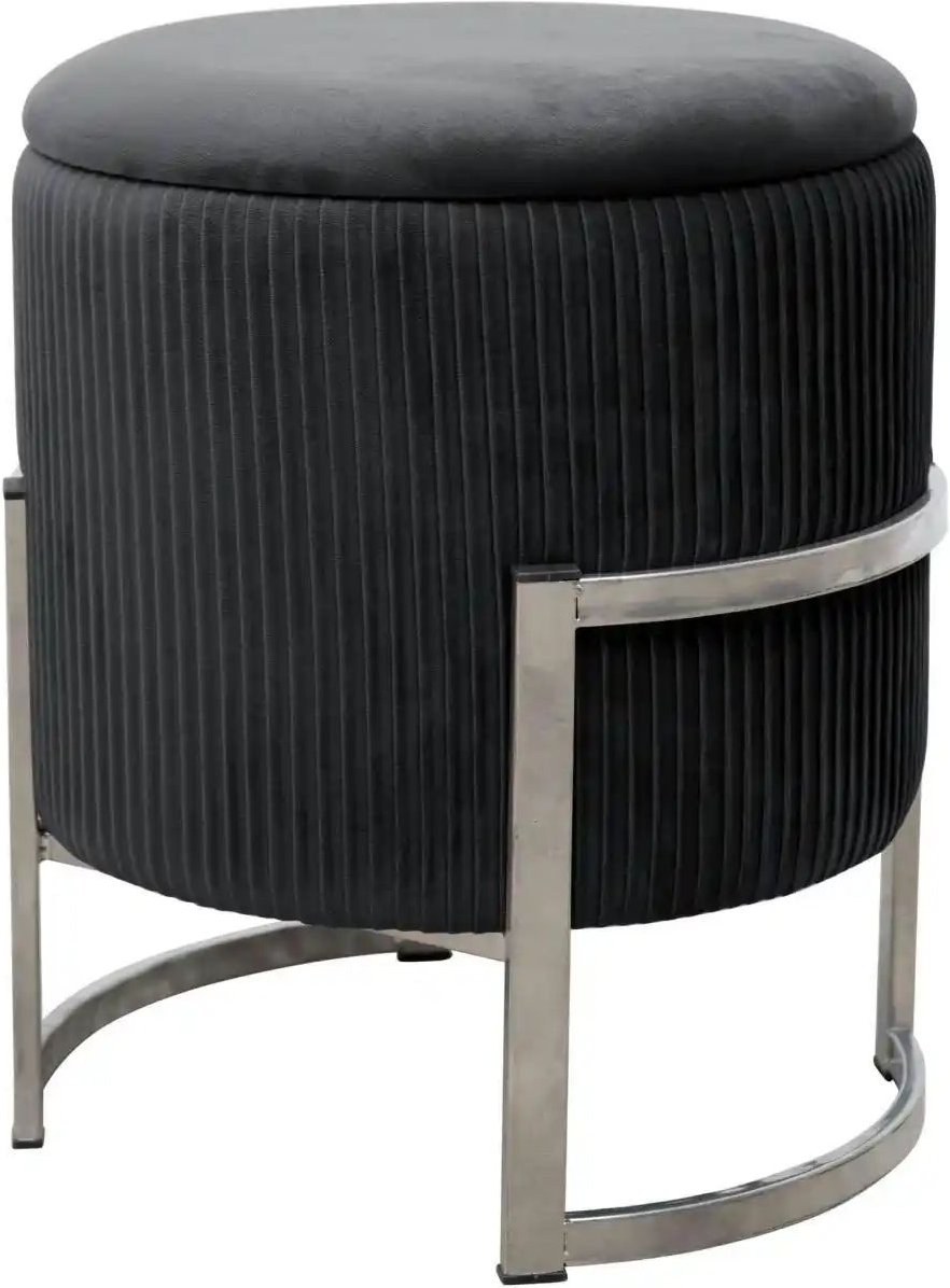 Pouf mit Stauraum Paloma ¦ schwarz Ø: 40 Polstermöbel > Hocker - Höffner