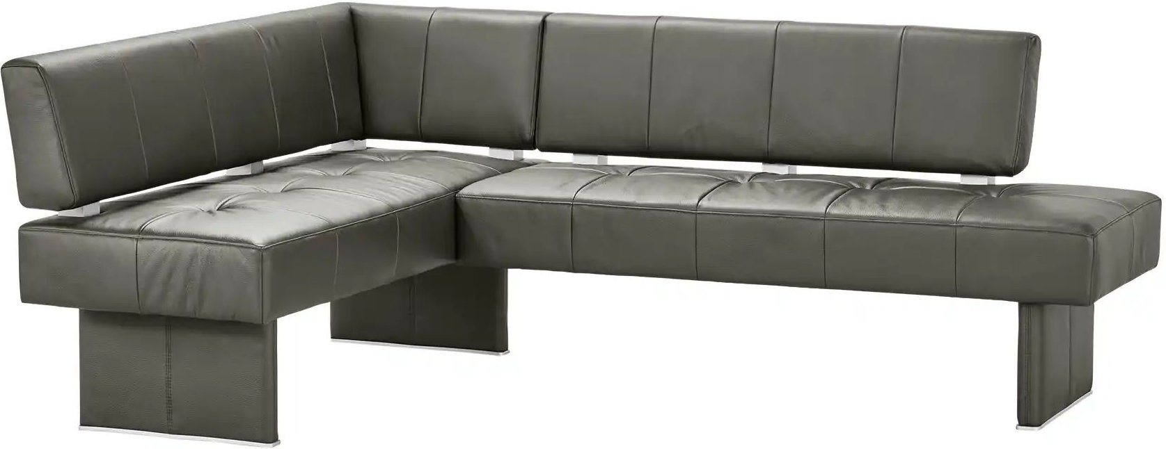 Eckbank Leder Spider 2 ¦ grau ¦ Maße (cm): H: 88 Bänke > Eckbänke - Höffner