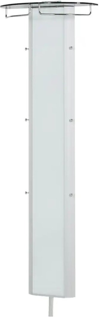 Garderobenpaneel Juno ¦ schwarz ¦ Holzwerkstoff,Glas ¦ Maße (cm): B: 63 H: 192 T: 26.0 Garderoben & Kleiderstangen > Wa...