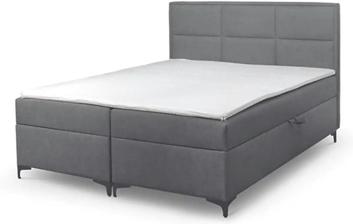 Boxbett mit Bettkasten Vaduz ¦ grau ¦ Maße (cm): B: 160 H: 110 Betten > Komfortbetten - Höffner
