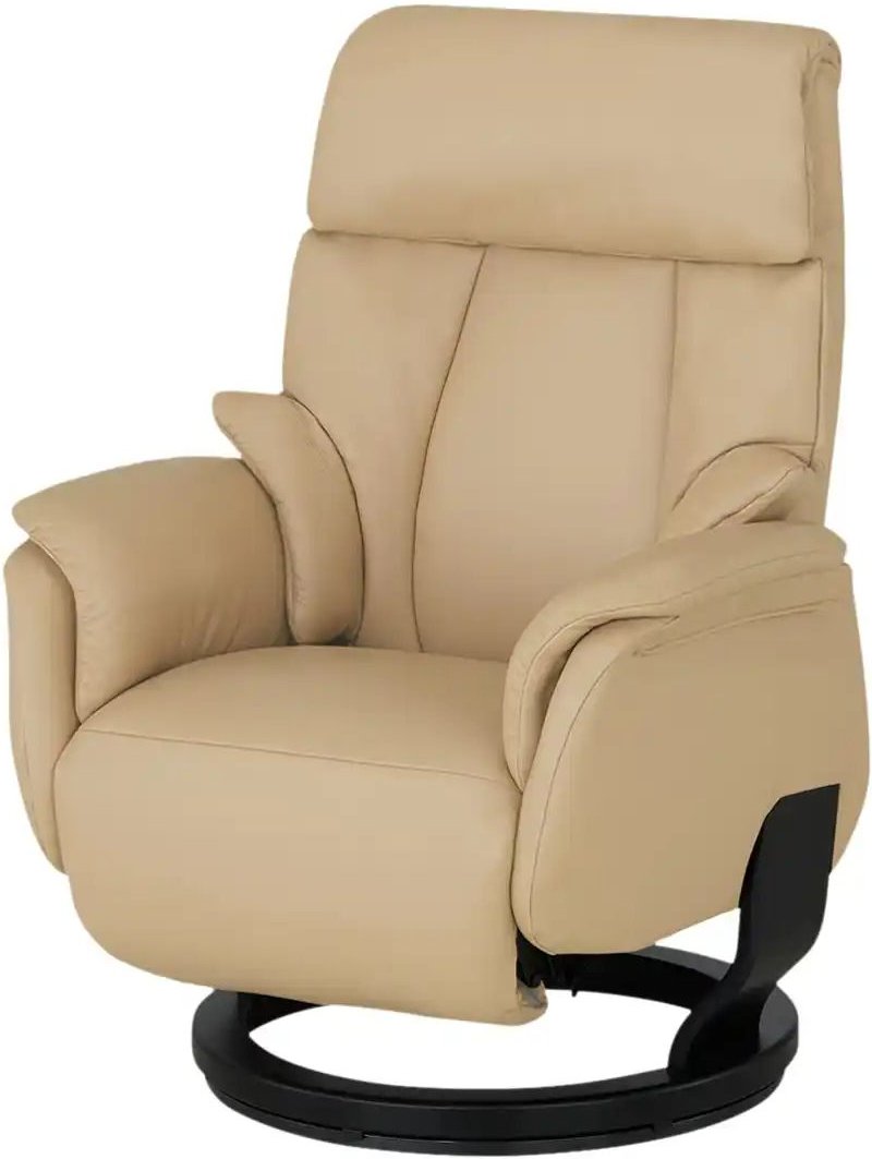 Nils Olsen Drehsessel aus Echtleder Silas ¦ braun ¦ Maße (cm): B: 87 H: 114 T: 90.0 Polstermöbel > Sessel > Relaxsessel ...