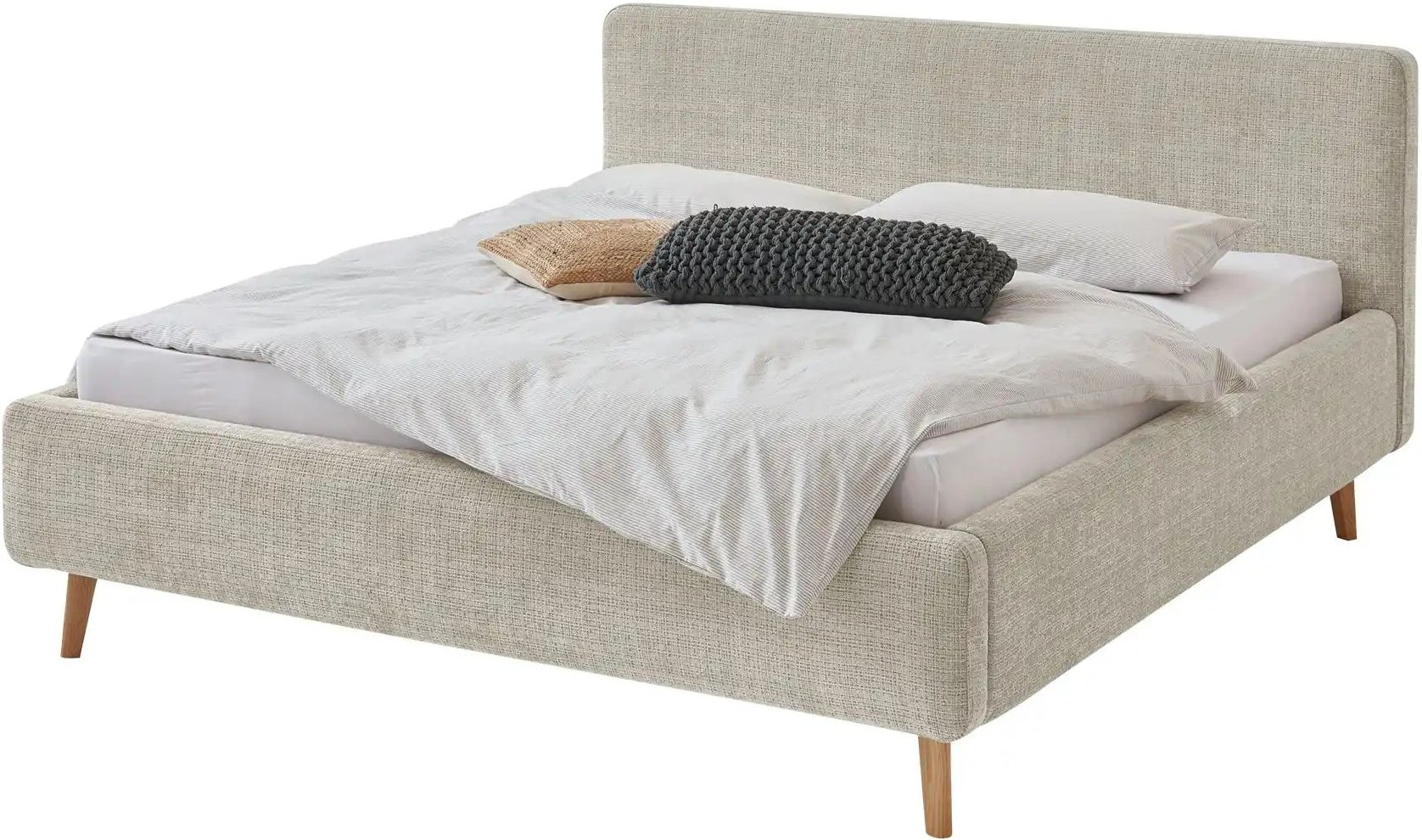 Thumbnail - Polsterbett in Bouclé Mattis ¦ beige ¦ Maße (cm): B: 201 H: 105 Betten > Komfortbetten - Höffner