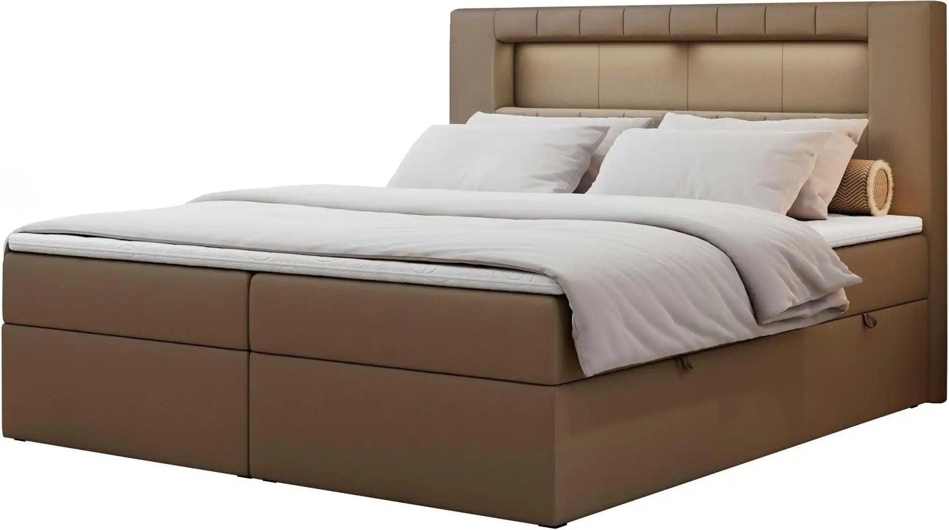 Boxbett mit Bettkasten Gold 5 ¦ braun ¦ Maße (cm): B: 200 H: 103 Betten > Komfortbetten - Höffner