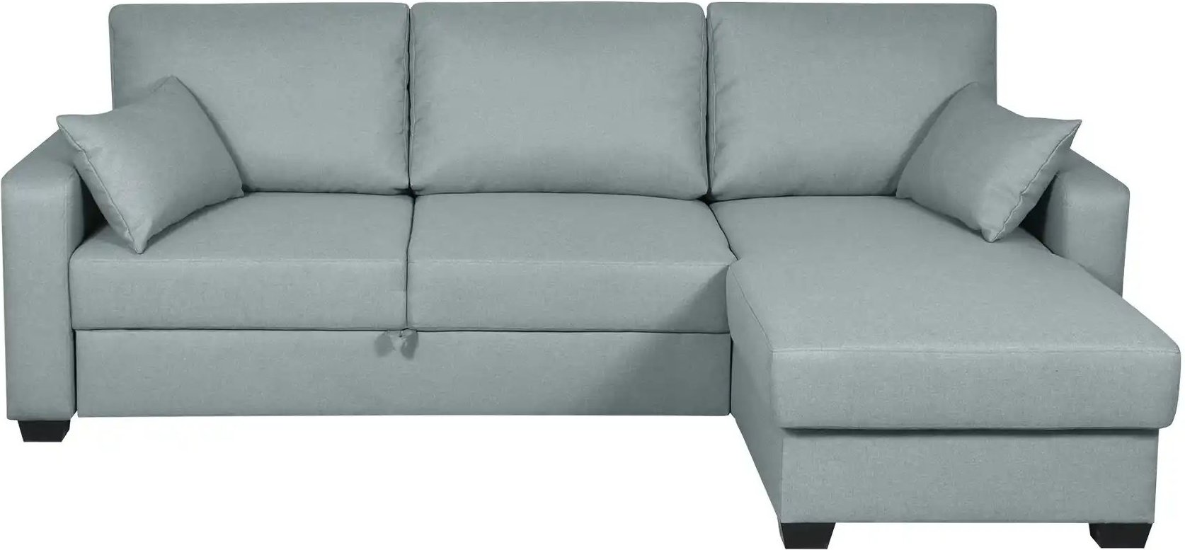 Ecksofa mit Schlaffunktion Asti ¦ türkis/petrol ¦ Maße (cm): B: 241 H: 86 T: 162.0 Polstermöbel > Sofas > 3-Sitzer - Höf...