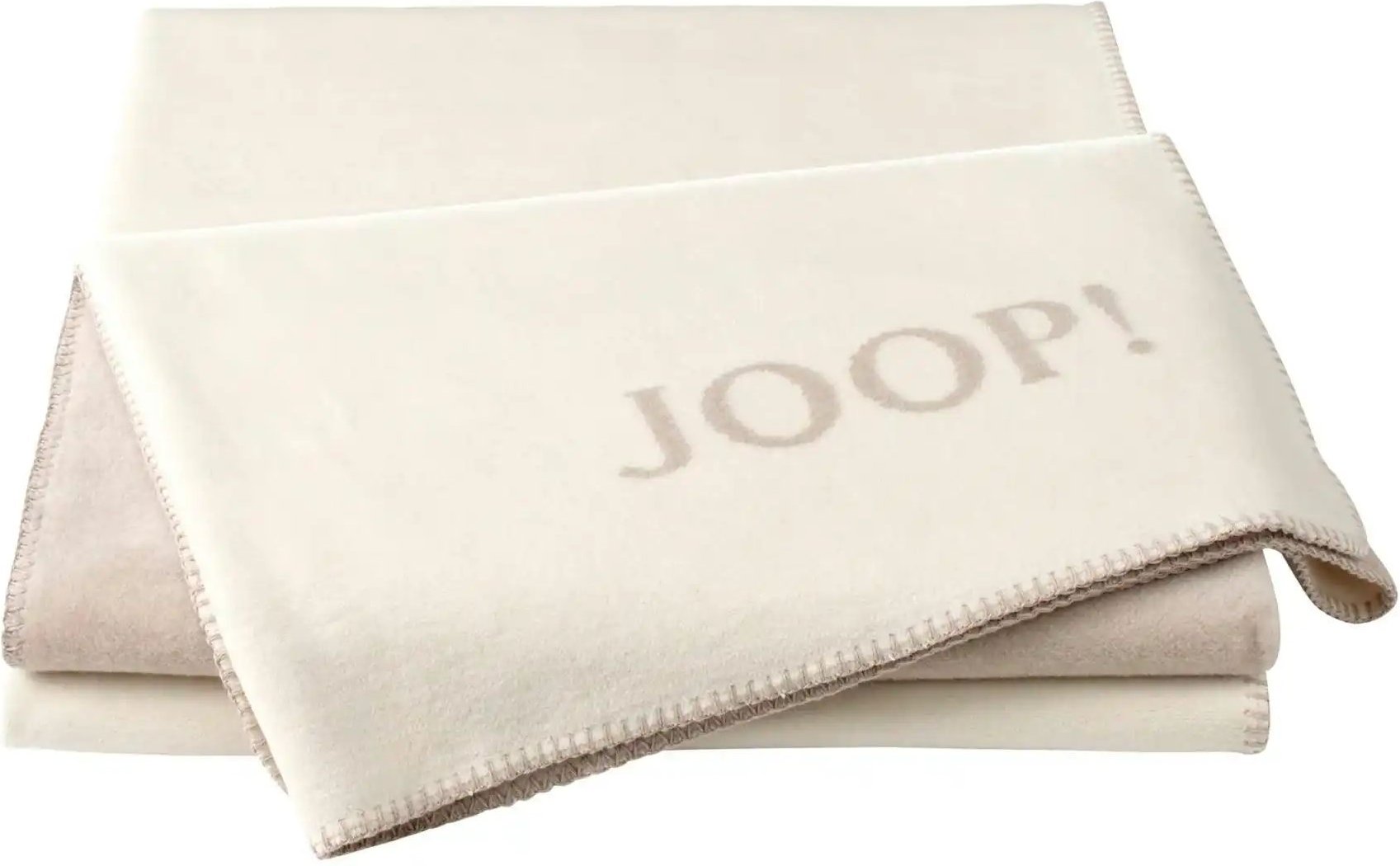 JOOP! Wohndecke Uni Doubleface ¦ creme ¦ Baumwollmischgewebe ¦ Maße (cm): B: 150 H: 1 Dekokissen & Decken > Kuscheldec...