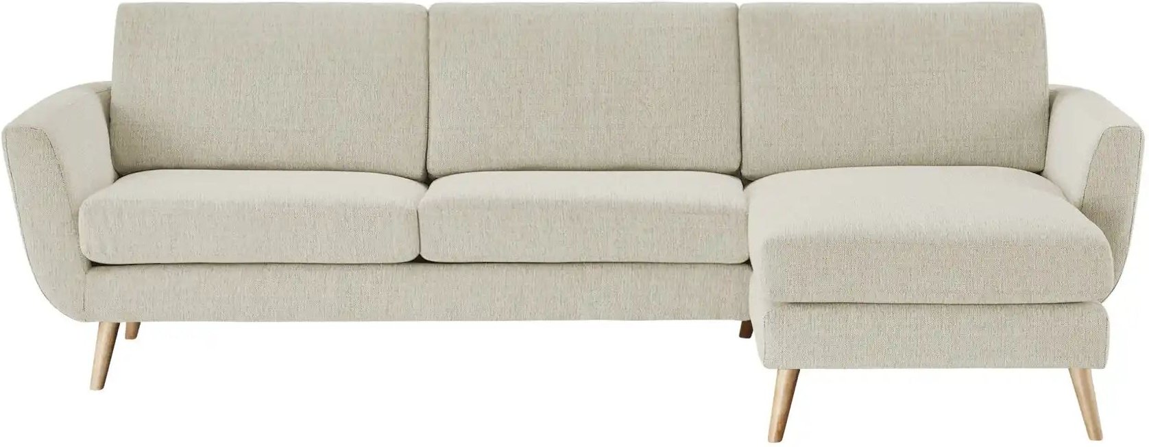 SOHO Ecksofa Smilla ¦ beige ¦ Maße (cm): B: 274 H: 85 T: 156.0 Polstermöbel > Sofas > 3-Sitzer - Höffner