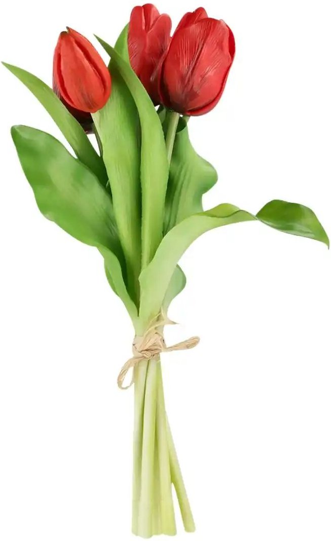 Tulpenbund ¦ rot ¦ Kunststoff ¦ Maße (cm): H: 28 Accessoires > Kunstblumen - Höffner