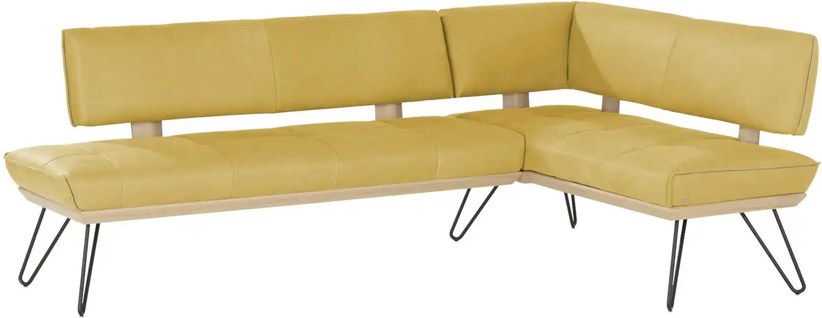 KOINOR Eckbank Leder Dining System 4 ¦ gelb ¦ Maße (cm): B: 217 H: 88 T: 152.0 Bänke > Eckbänke - Höffner
