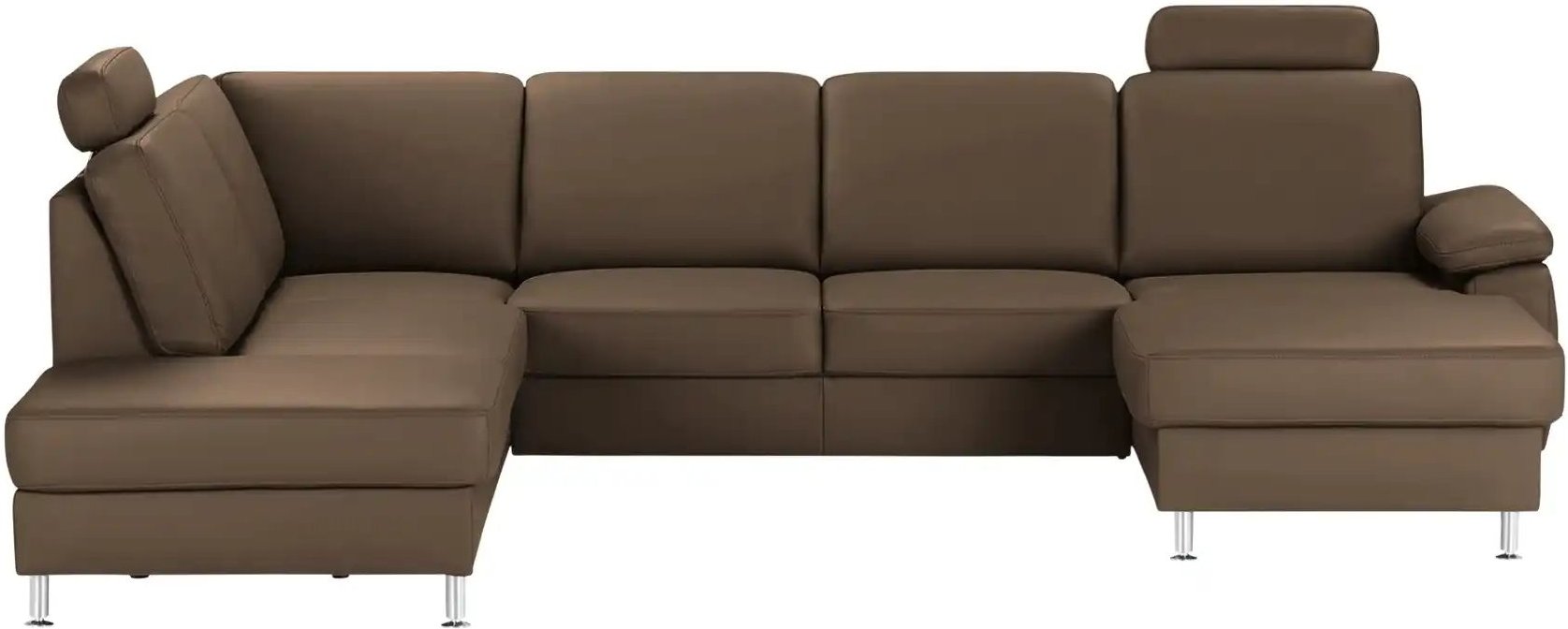 meinSofa Wohnlandschaft mit Sitz- und Rückenbezug aus Leder Kathi ¦ braun ¦ Maße (cm): B: 309 H: 86 T: 235.0 Polstermöbe...