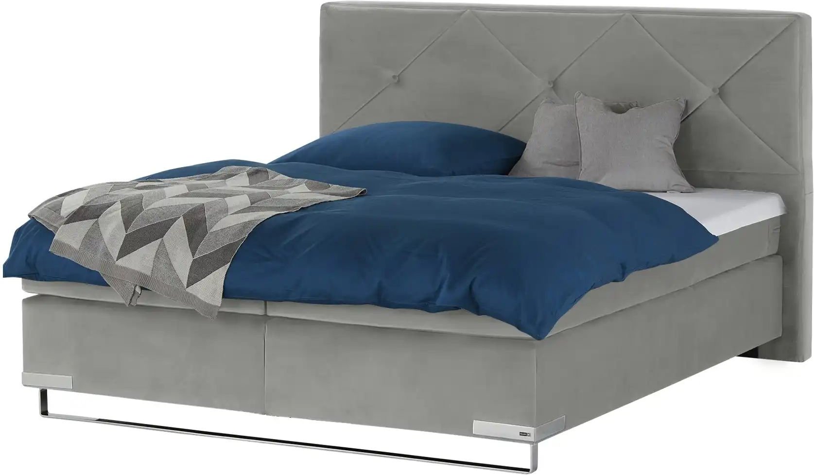 Musterring Boxspringbett Standardversion Dubai ¦ grau ¦ Maße (cm): B: 177 H: 124 Betten > Boxspringbetten - Höffner