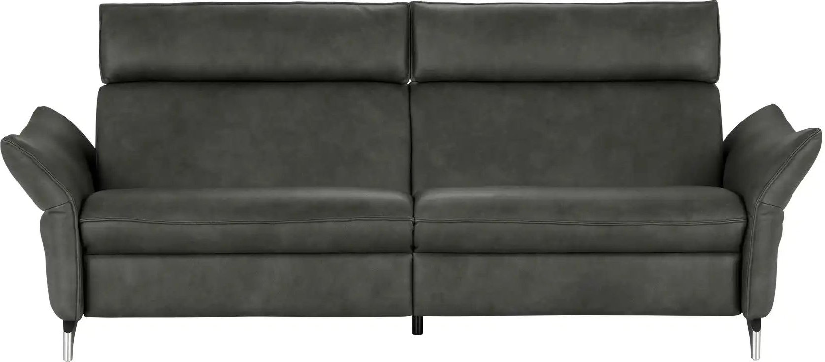 himolla Einzelsofa aus Echtleder 1926 ¦ grau ¦ Maße (cm): B: 224 H: 94 T: 95.0 Polstermöbel > Sofas > 3-Sitzer - Höffner