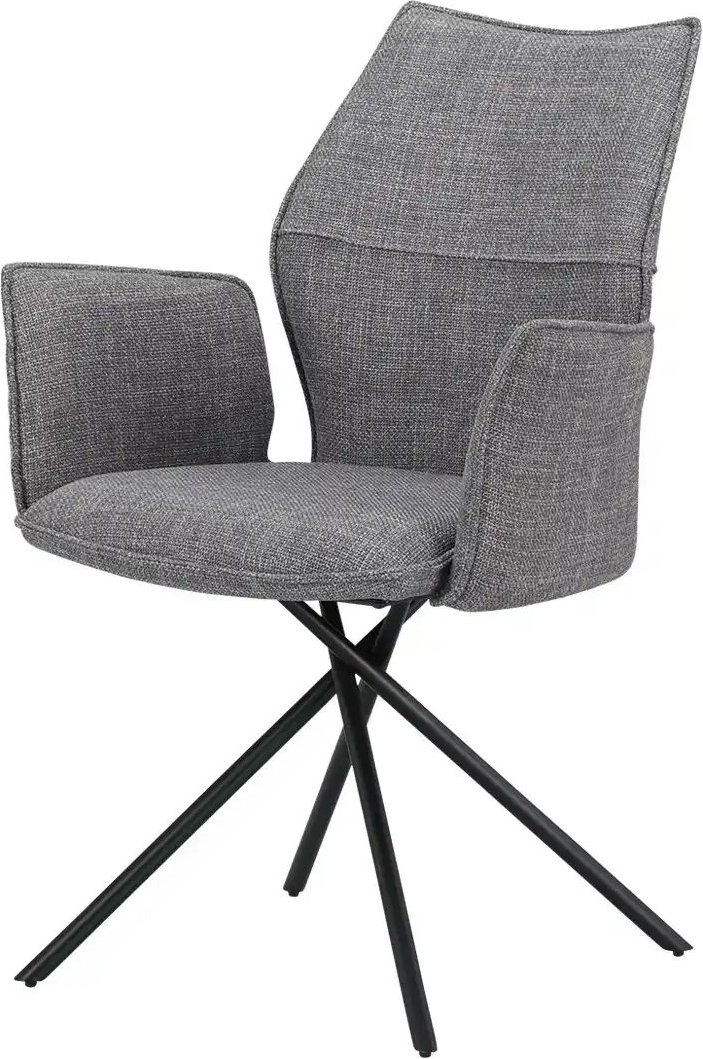uno Esszimmerstuhl drehbar Gundis ¦ grau ¦ Maße (cm): B: 61 H: 90,5 T: 60.5 Stühle > Esszimmerstühle > Esszimmerstühle m...