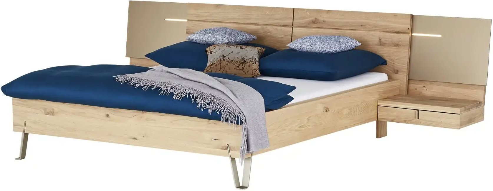 Bettanlage Kaja ¦ holzfarben Betten > Doppelbetten > Doppelbetten 180x200 - Höffner