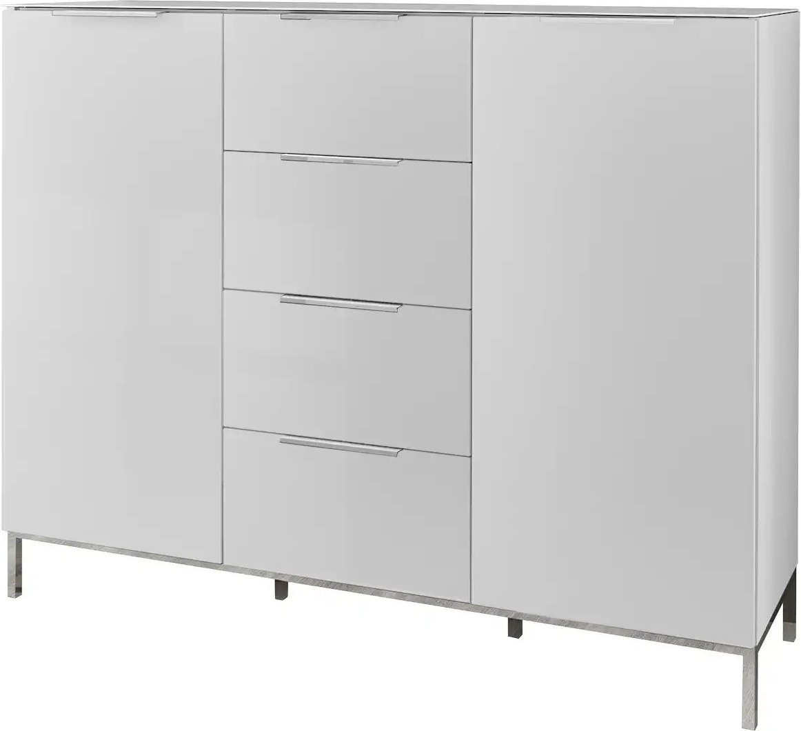 Kommode mit 2 Türen Vitreo Neo ¦ weiß ¦ Maße (cm): B: 135 H: 108 T: 40.0 Kommoden & Sideboards > Kommoden - Höffner