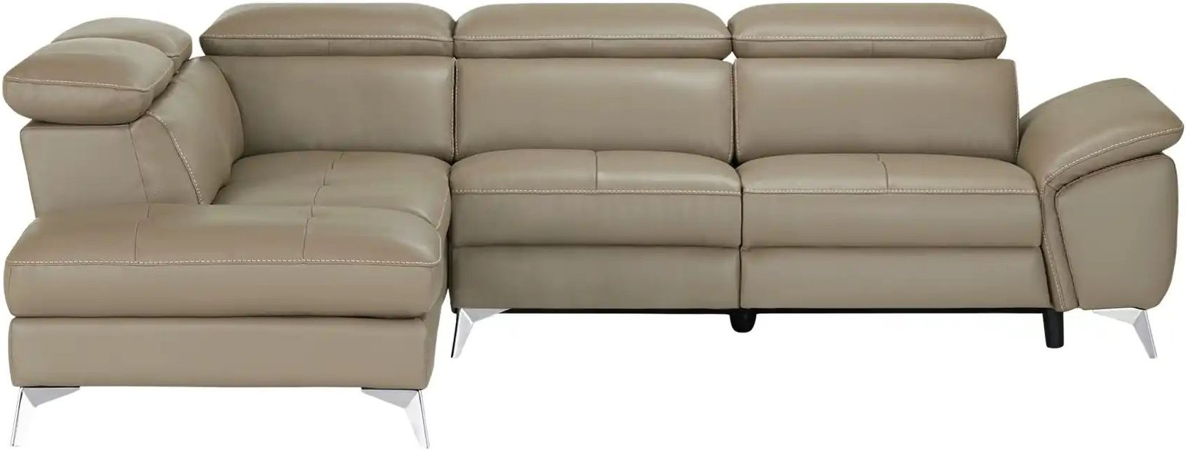 Thumbnail - uno Ecksofa mit elektrischer Relaxfunktion Danae ¦ grau ¦ Maße (cm): B: 282 H: 78 T: 223.0 Polstermöbel > Sofas > Ecksof...