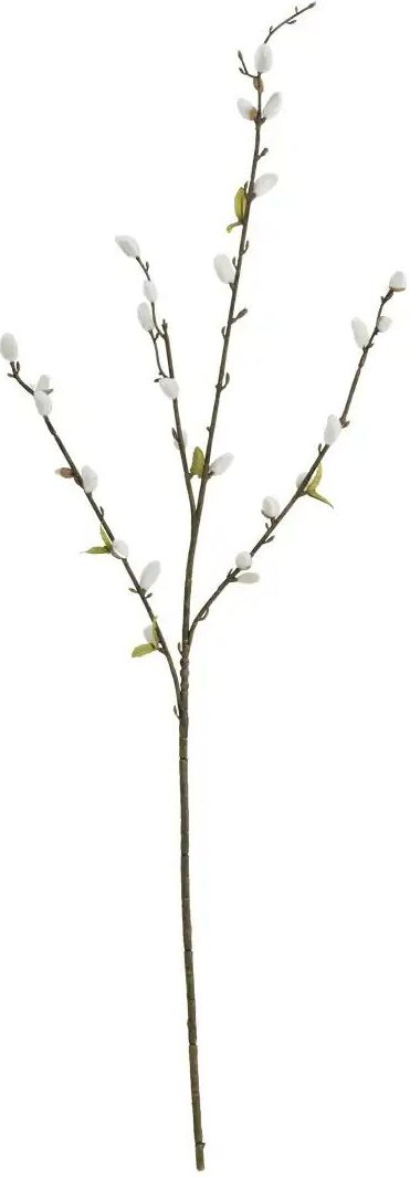 Weidenkätzchen-Zweig ¦ weiß ¦ Kunststoff,Eisen,Polyester Accessoires > Kunstblumen - Höffner